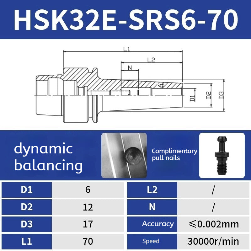 10024 Heat Shrink tool holder Sintered HSK40E Back Pull Tool Holder Shandong Denso Pricision Tools Co.,Ltd.
